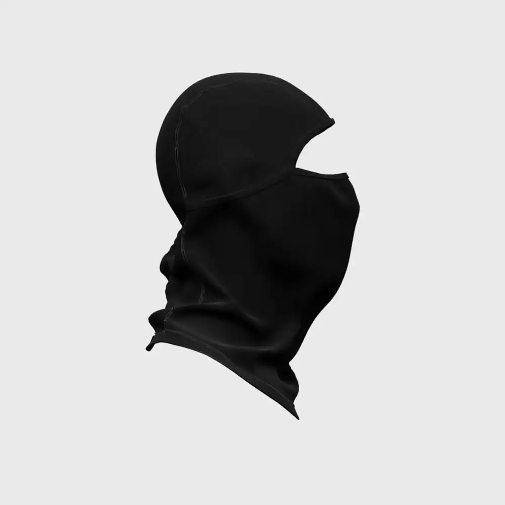 Máscara facial negra para protección y estilo.