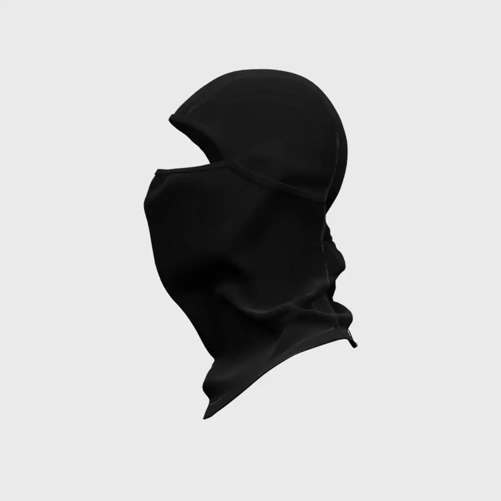 Máscara facial negra para protección y estilo.
