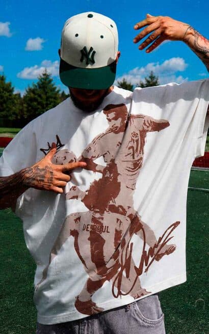Worker oversized print - Buenos Díaz