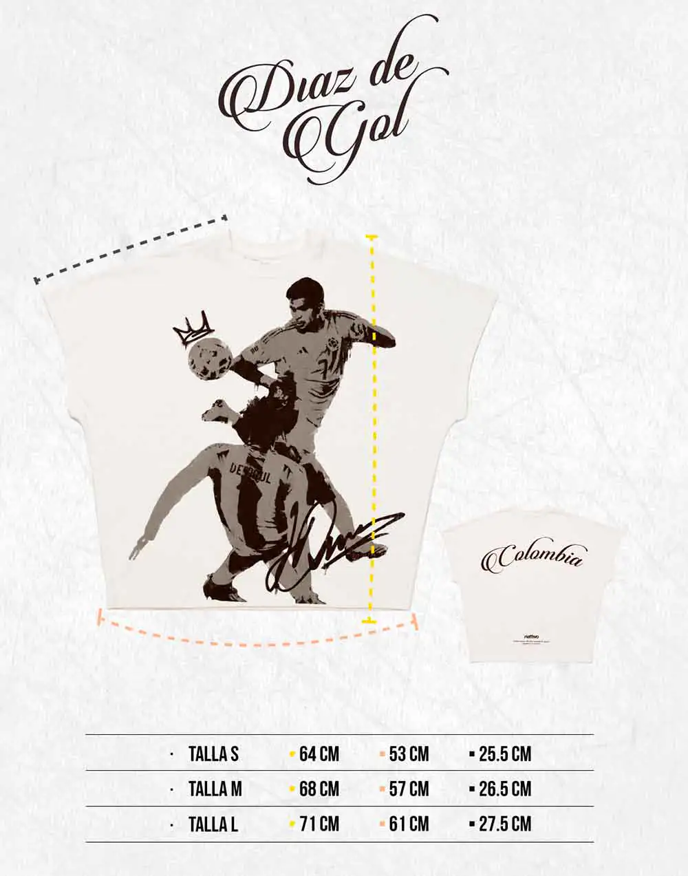 Camiseta de fútbol personalizada con diseño de Díaz de Gol, ideal para fanáticos del fútbol y colecc.